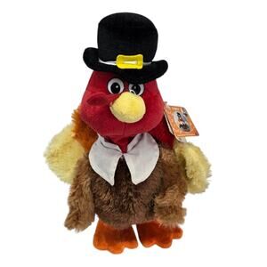Russ Berrie Gobbles the Turkey Animated Music Movement Stuffed Animal Plush Toy